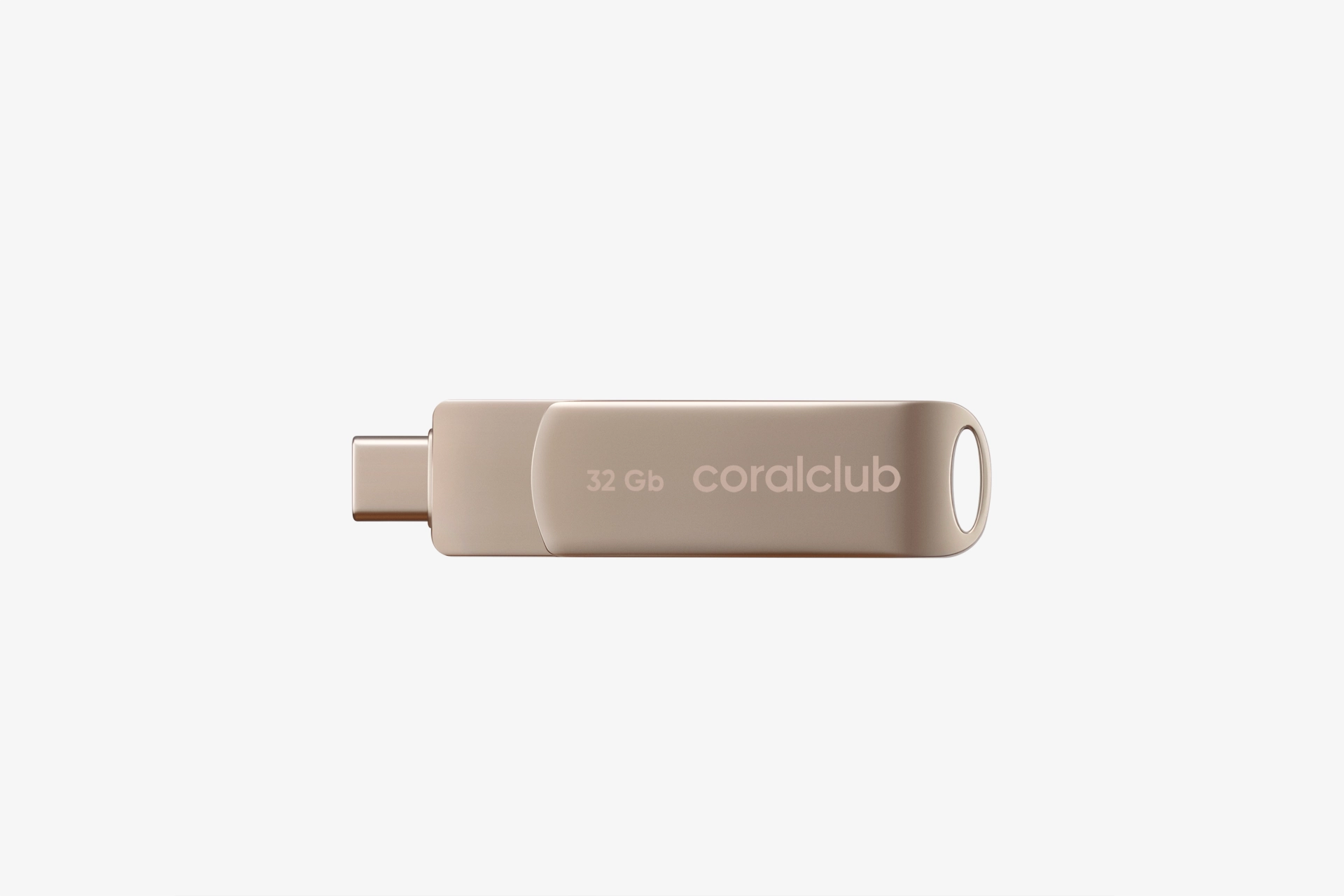 99832 Флеш-накопитель CORALCLUB USB+Type-С (32 gb) — изображение 1