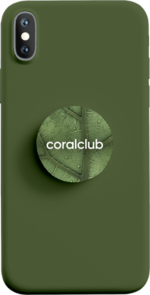 Поп-сокет Coralclub, зеленый (поп-сокет)