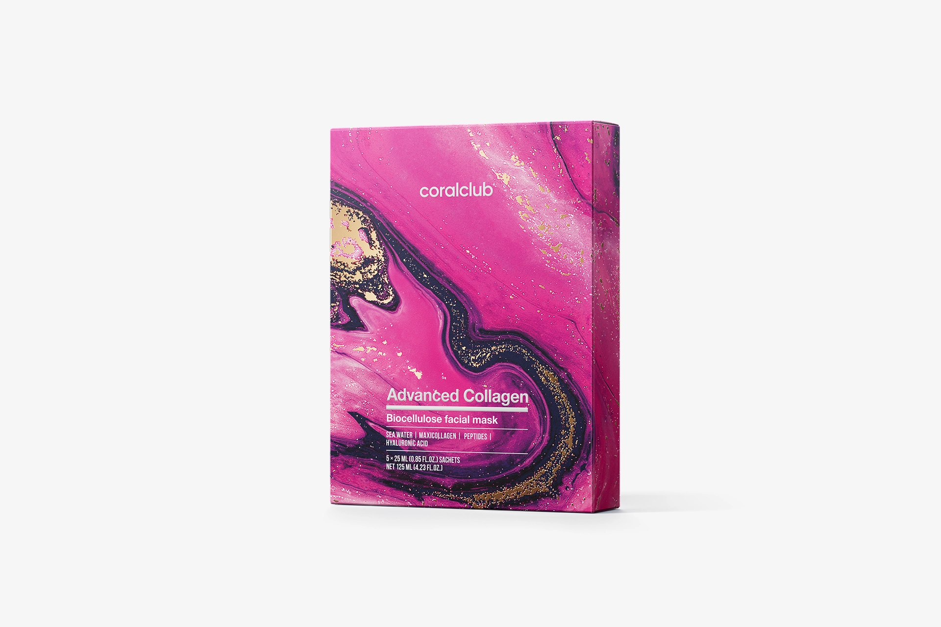 u9x7odfpjmtjxi5lb87n9d4erqsonsbz Advanced Collagen маска для лица биоцеллюлозная (В коробке 5 саше по 25 мл) — изображение 1